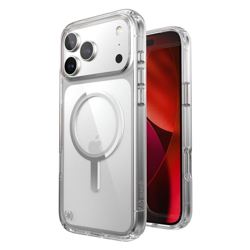 Speck Presidio Perfect Clear Magsafe - Iphone 17 Pro Max Case - Clear / Silver - Handys Cover Cases