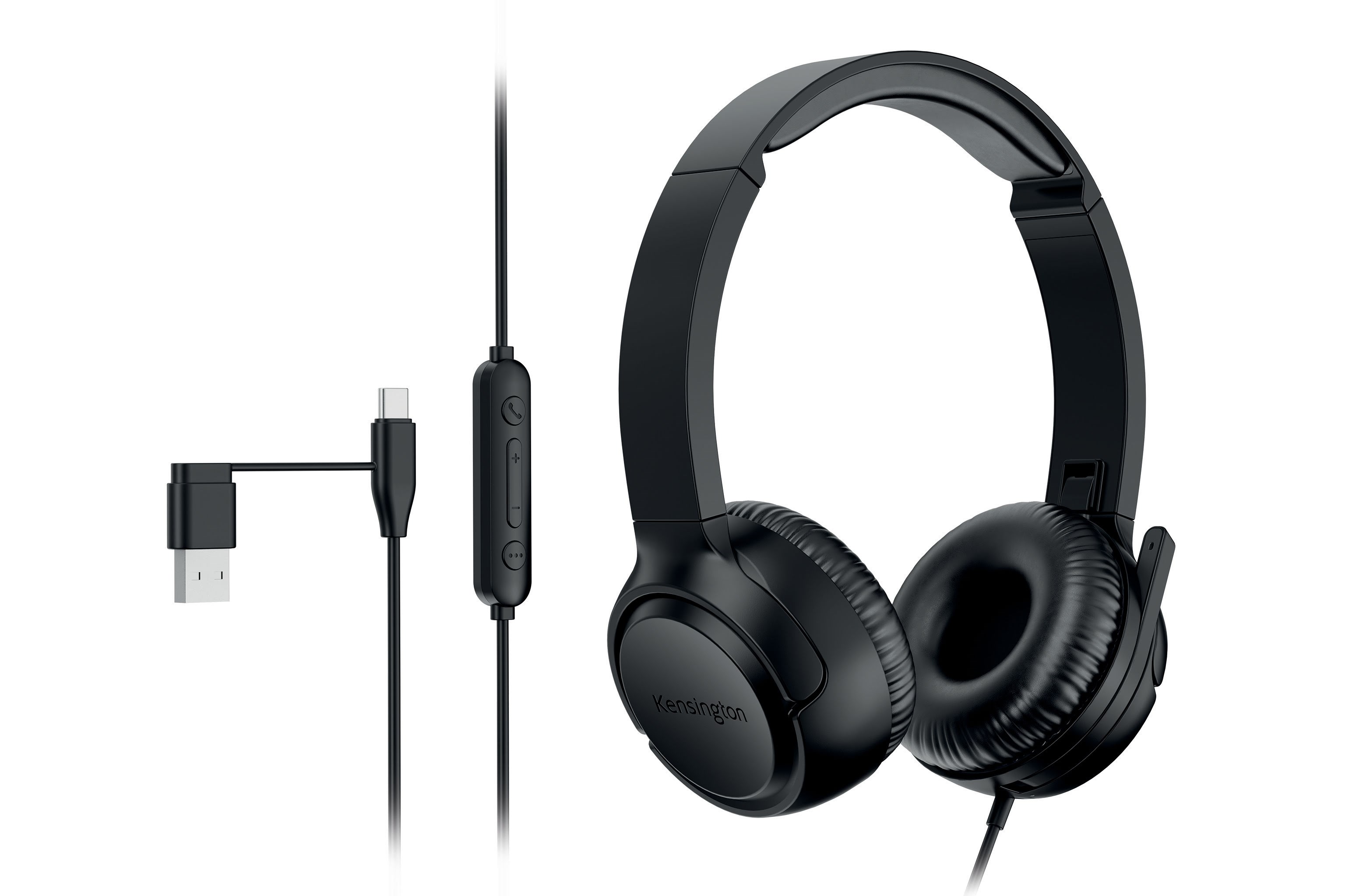 Kopfhörer - Kensington H950 EQ Usb?C /Usb?A Kabelgebundenes On?Ear?Headset - Kopfhoerer/headsets