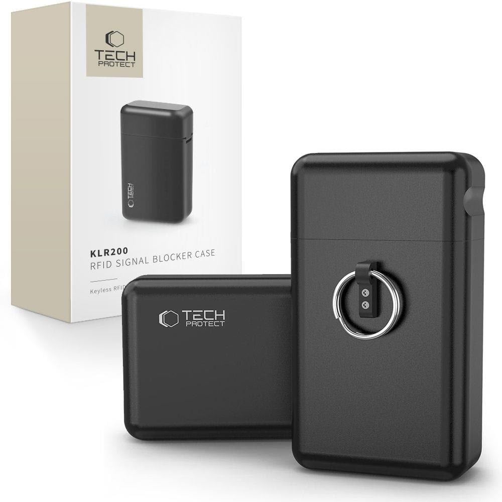 Tech-protect Klr200 Metal Rfid Locking Car Key Case - Black - Handys Anderes Zubehoer