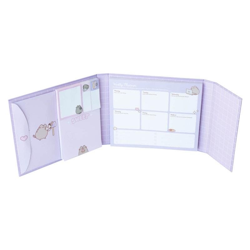Pusheen - Weekly Planner With Sticky Notes From The Moments Collection - 19.3 x 16.5 cm - Kalender