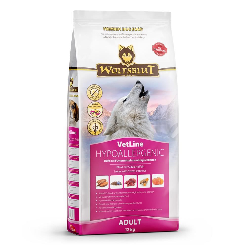 Wolfsblut Vetline Hypoallergenic Horse - Dry Dog Food - 12kg - Hunde 4260603786473