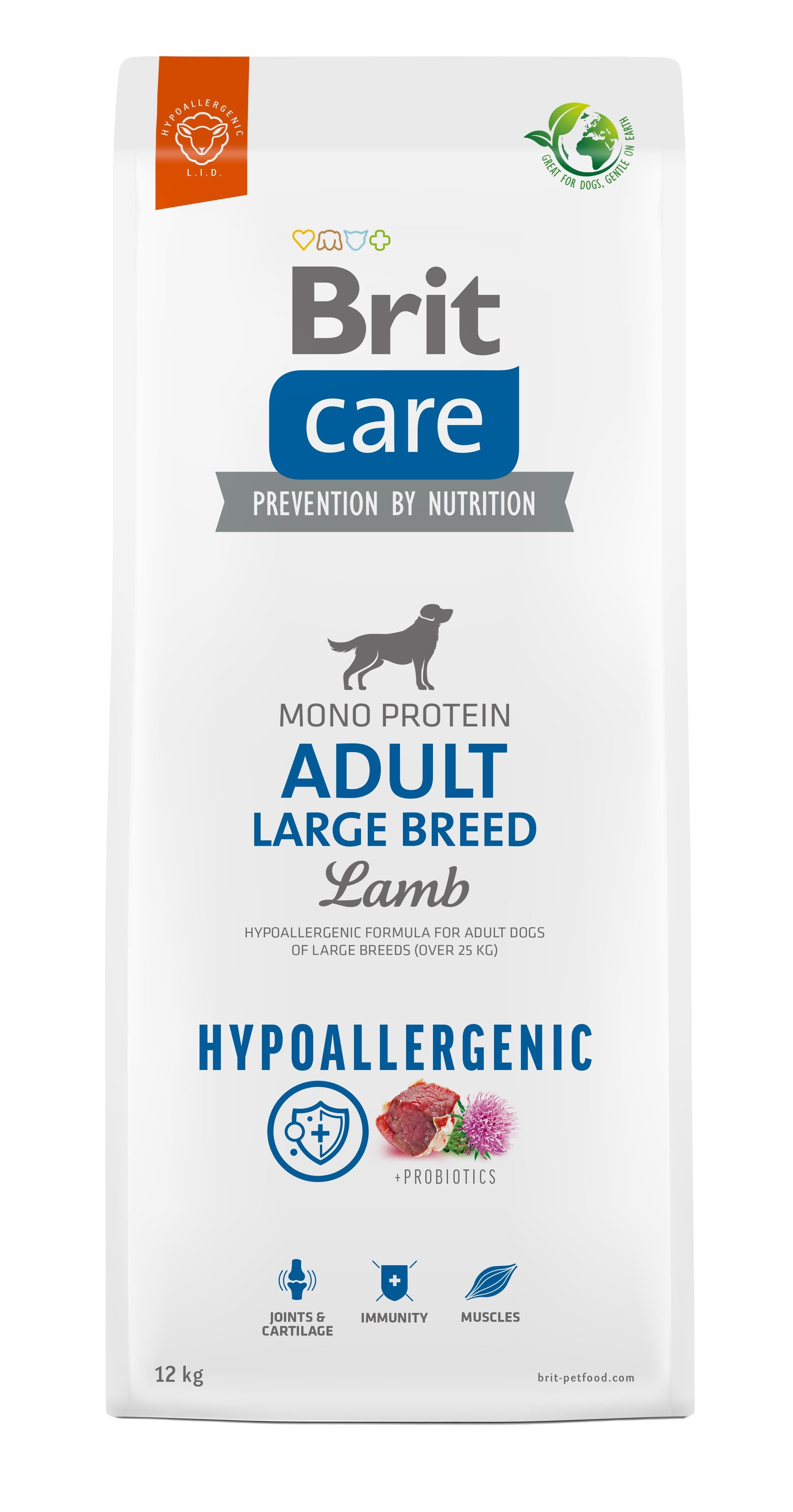 Brit Hypoallergenic Adult Large Breed Lamb - Dry Dog Food - 12 kg - Hunde