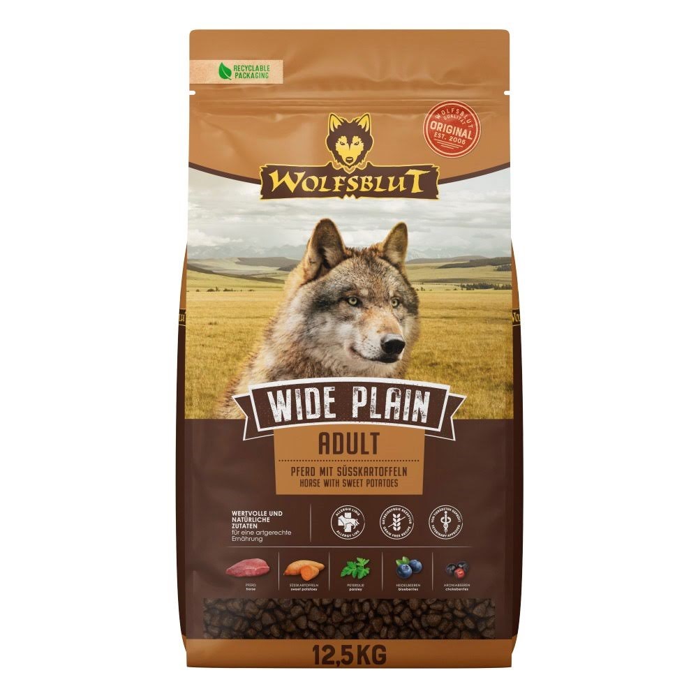 Wolfsblut Wide Plain Horse - Dry Dog Food - 12.5kg - Hunde 4260603784653