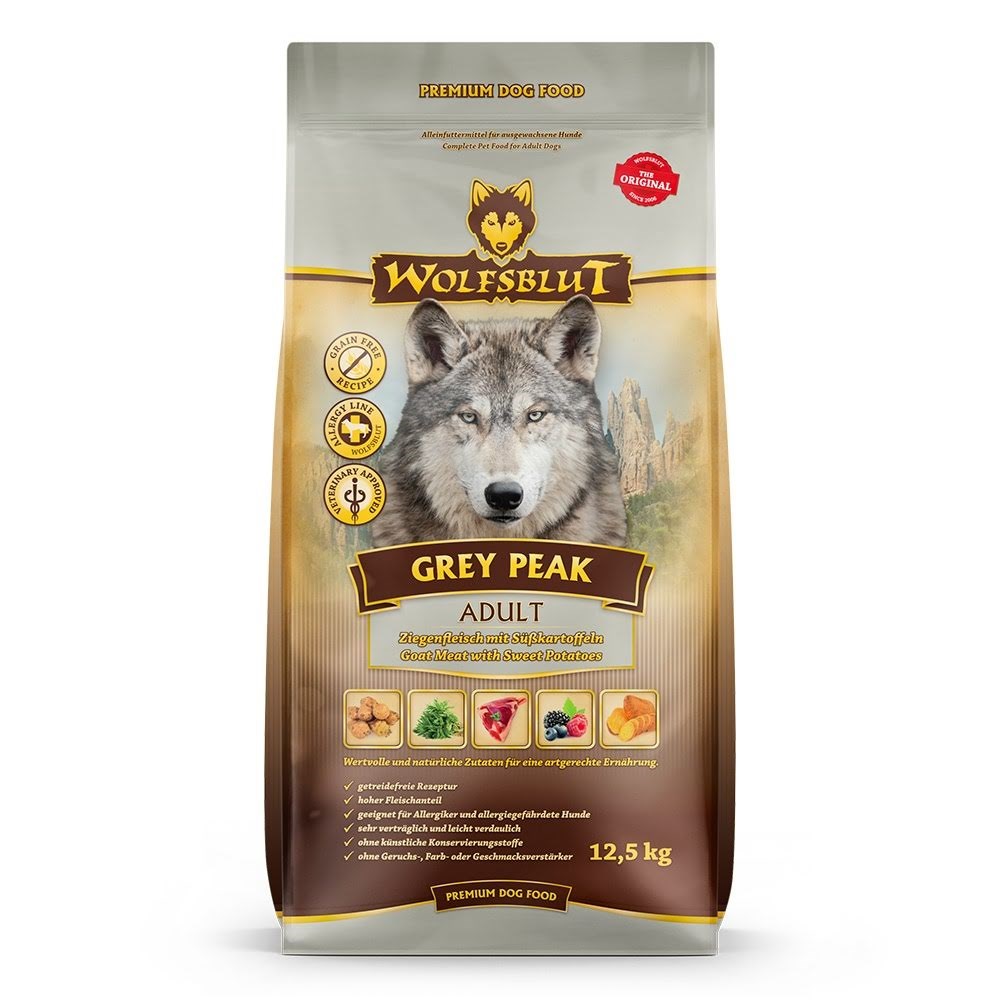Wolfsblut Grey Peak Goat With Sweet Potatoes - Dry Dog Food - 12.5kg - Hunde