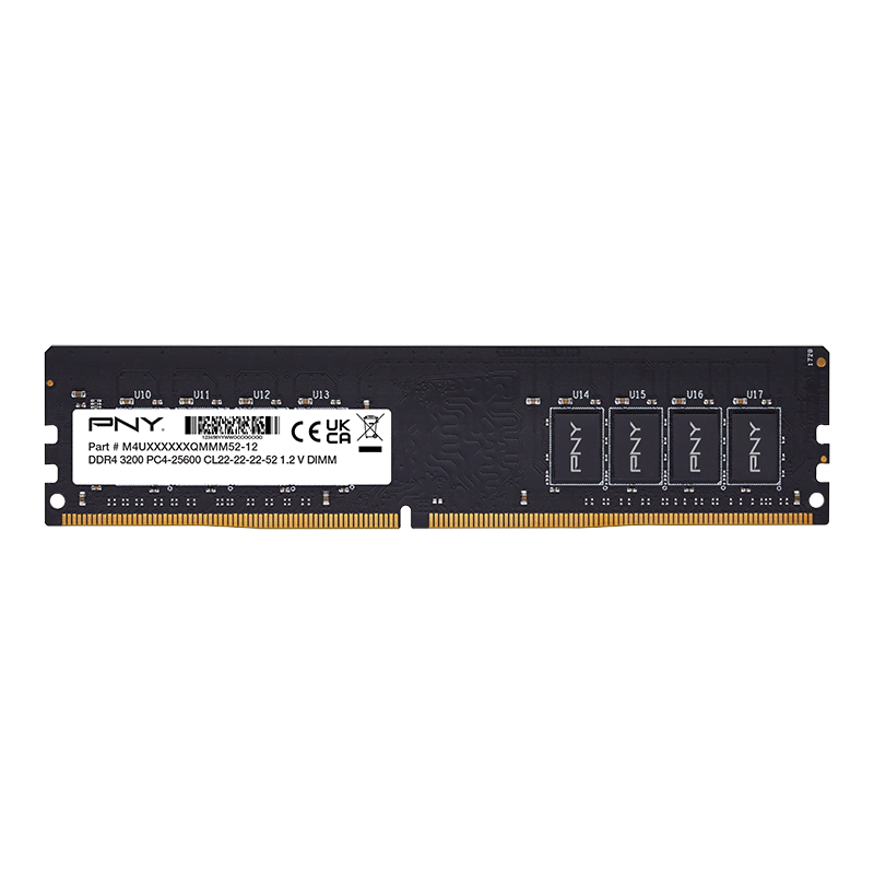 Pny Performance Ddr4-3200 - 8gb - Cl22 - Single Channel (1 Pcs) - Schwarz - Ram Md8gsd43200-sb