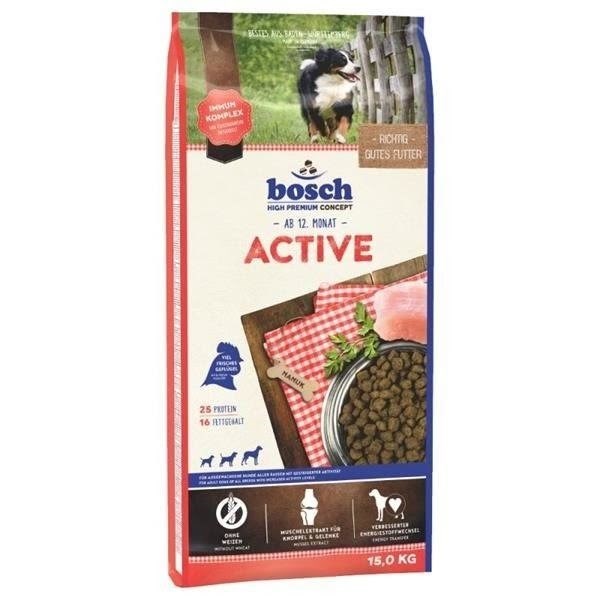 Bosch Active - Dry Dog Food - 15 kg - Hunde 4015598013390
