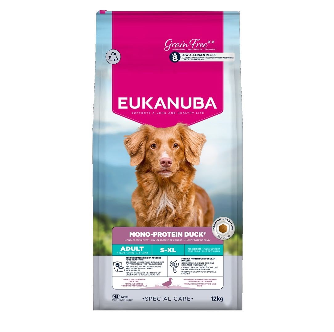 Eukanuba Special Care Mono Adult Duck - Dry Dog Food - 12kg - Hunde 8710255196589