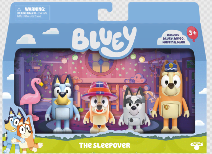 Bluey Sleepover Figures 4-pack (S15) - Figuren