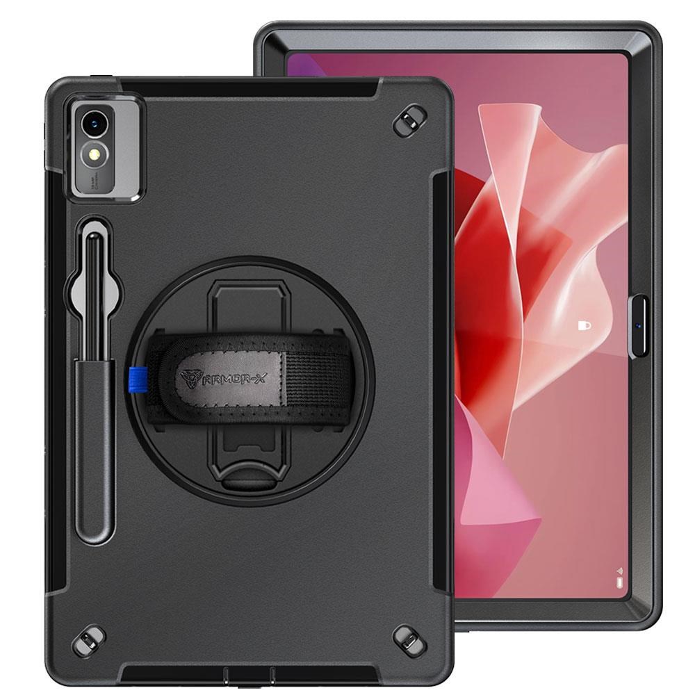 Armor-x Lenovo Tab P12 Tb370 | Rainproof Military Grade Rugged Case With Hand st - Tablets Cover Case