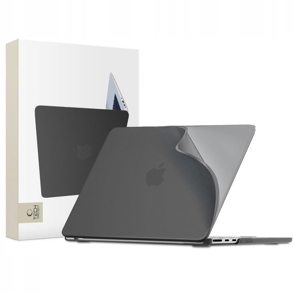 Tech-protect Softshell Case For Macbook Air 13" 2023/ 2024 / 2025 / 2026 - Matte Black - Taschen