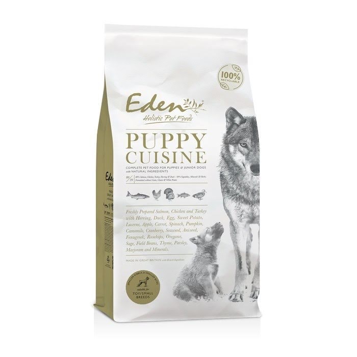 Eden Puppy Cuisine 80/20 Small Kibble - Dry Dog Food - 2kg - Hunde