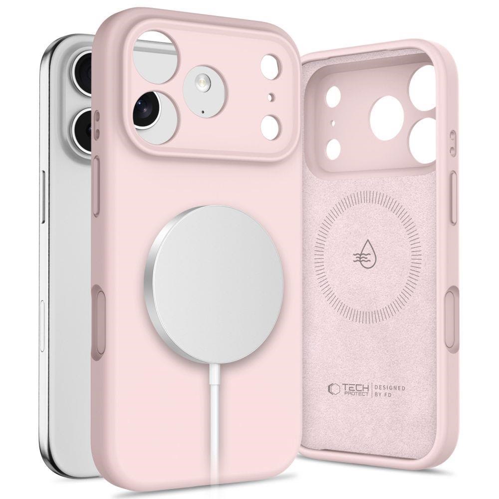 Tech-protect Silicone Magsafe Case For Iphone 17 Pro - Pink - Handys Cover Cases