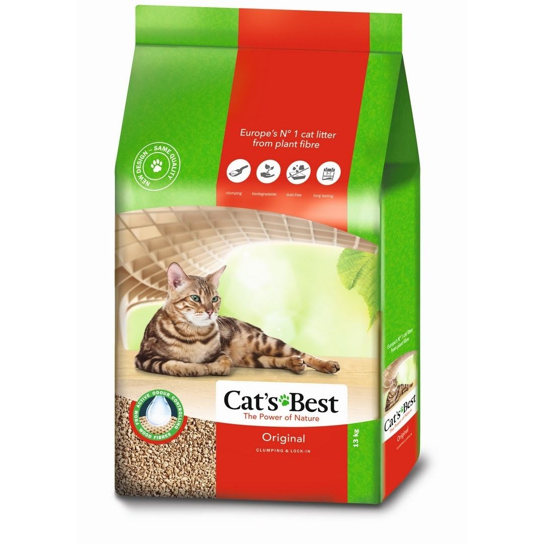 Cat's Best Eco Plus Original - Wooden Cat Litter - 30l - Katzen 4002973191811