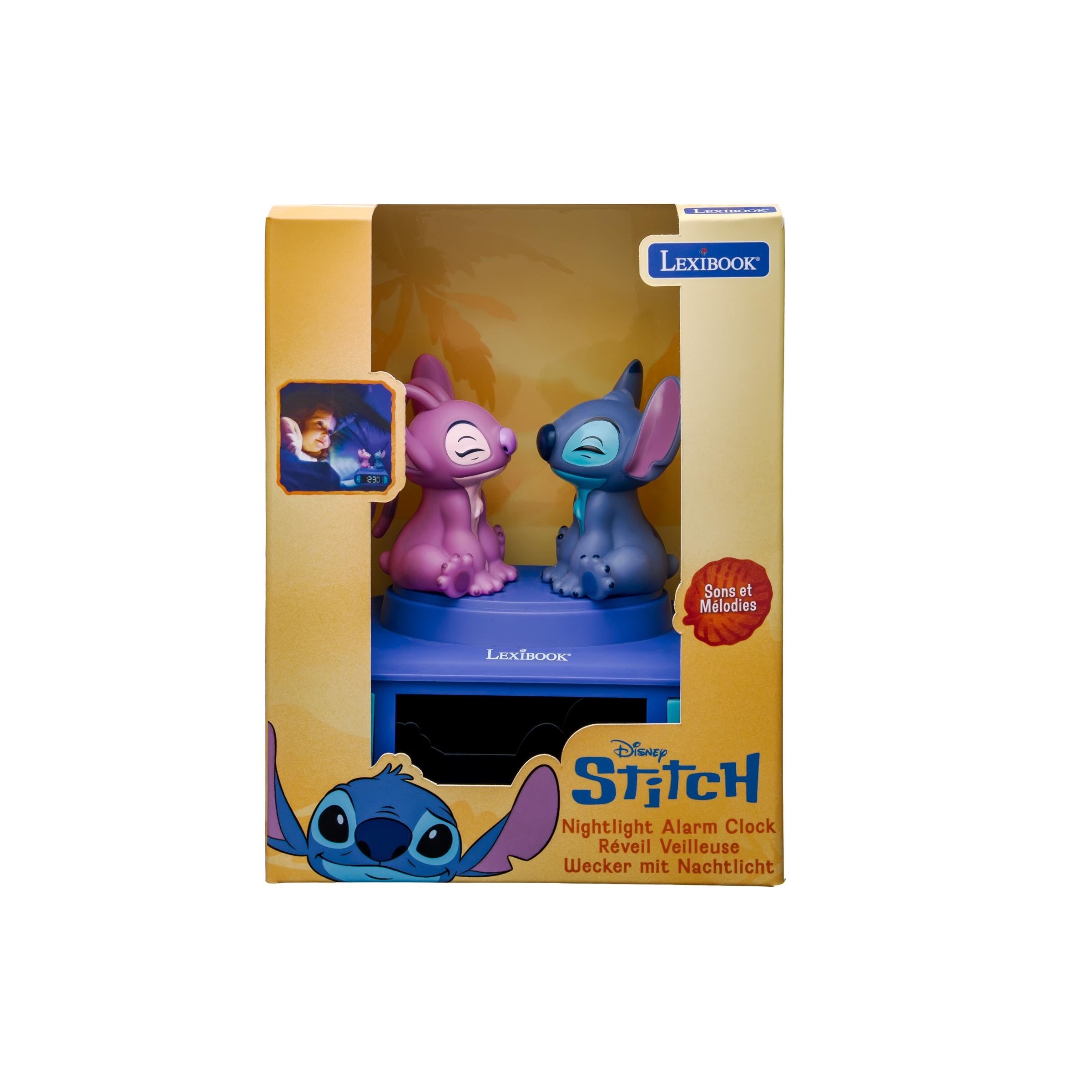 Stitch & Angel Night Light Alarm Clock - Kinderzimmer
