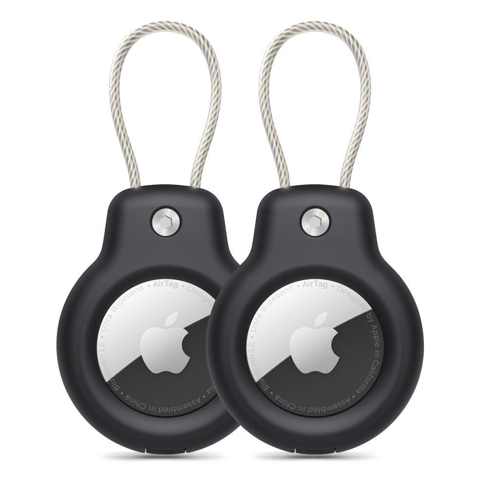 Tech-protect Rough Vein 2-pack Case For Apple Airtag - Black - Handys Cover Cases