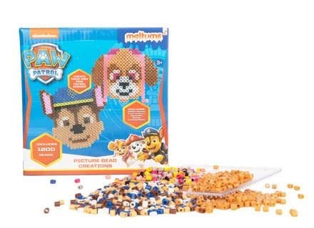 Sambro Paw Patrol Bead Sheets W/1200pcs - Chase+Skye - Kreativ Spiele
