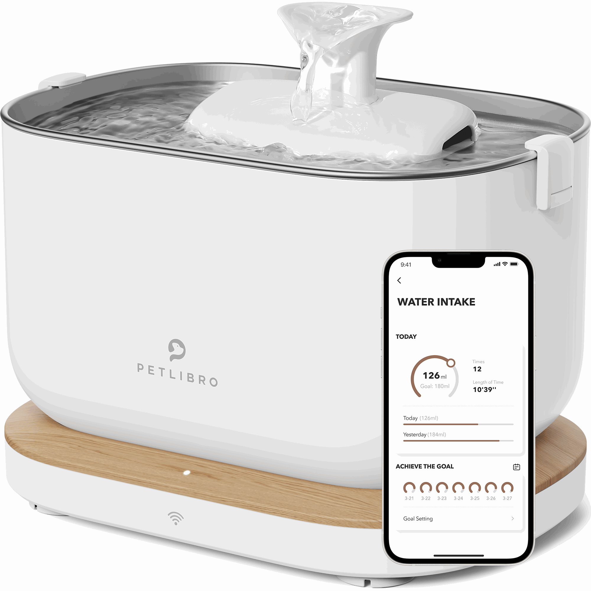 Petlibro Dockstream Smart Wifi Fountain White - Katzen