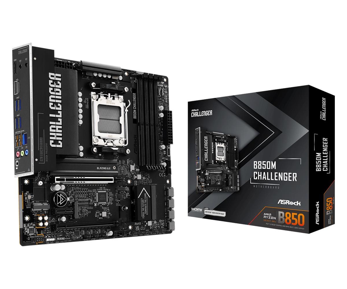Asrock B850m Challenger Mainboard - Amd B850 - Amd Am5 - Ddr5 Ram - Micro-atx