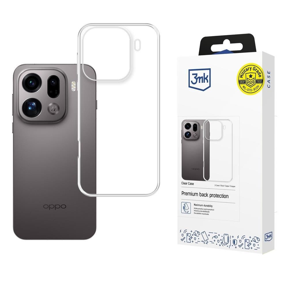 3mk Clear Case For Oppo Find X9 Pro - Transparent - Handys Cover Cases