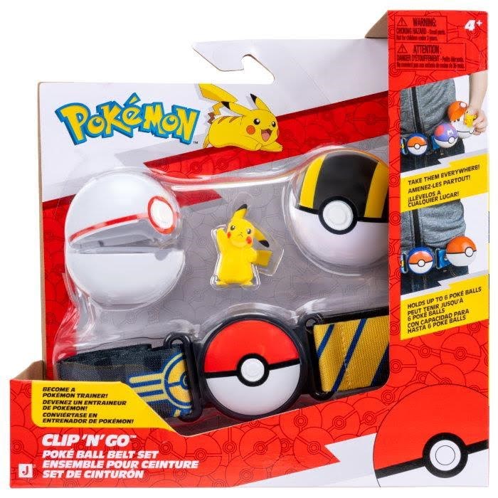 Pokemon Clip N Go Belt Set Pikachu