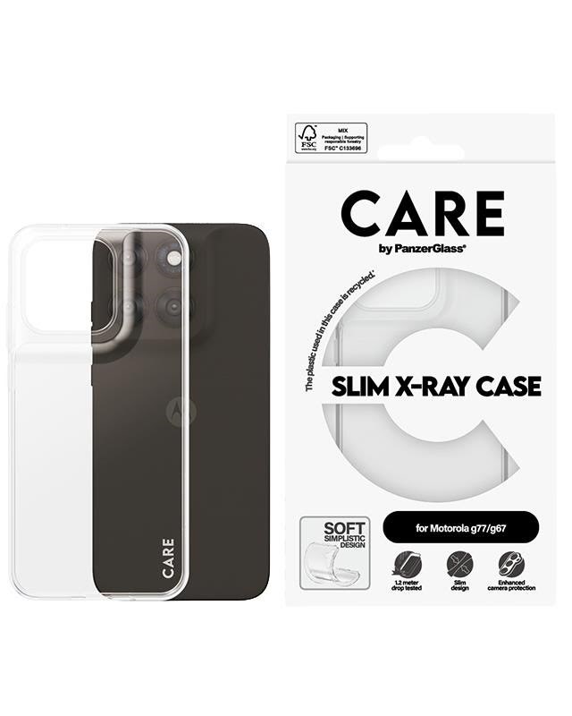 Care by Panzerglass Tpu Case Transparent Motorola Moto G77/g67 - Handys Cover Cases