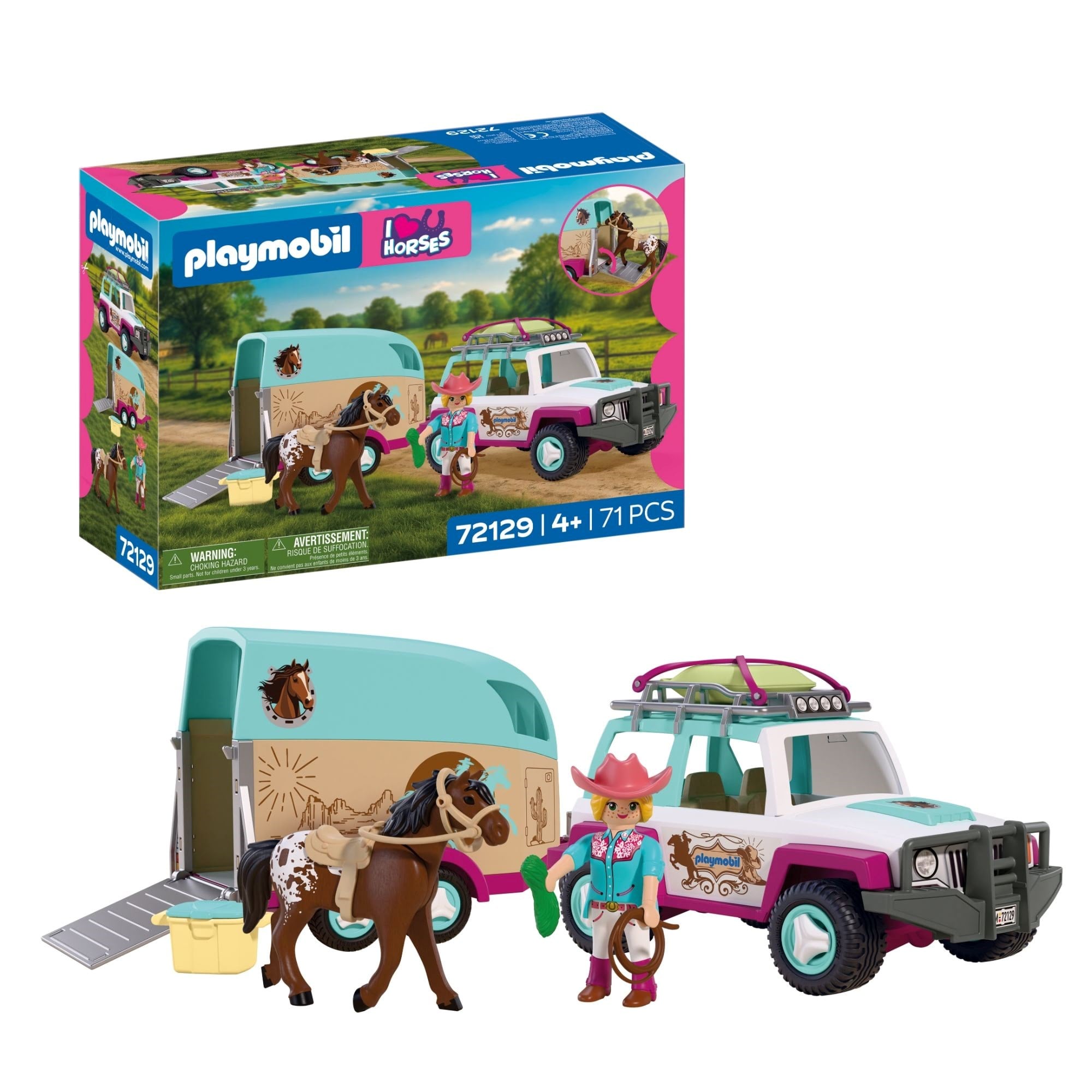 Playmobil - Vehicle With Horse Trailer