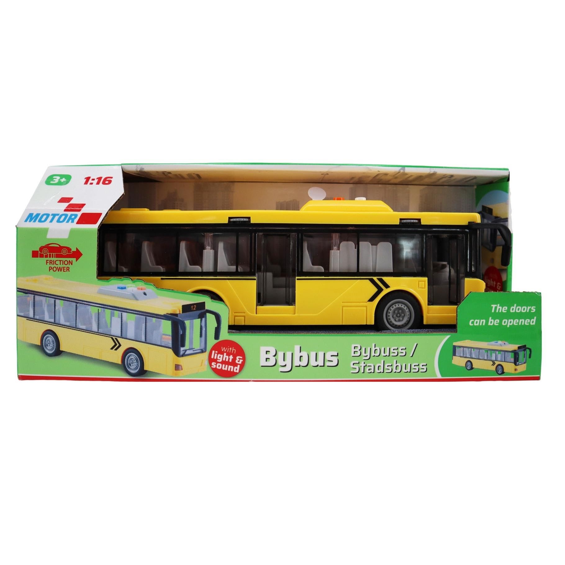 Impulse Toys Bybus M/lys og Lyd 28.5cm - Spielzeugauto 1603003a