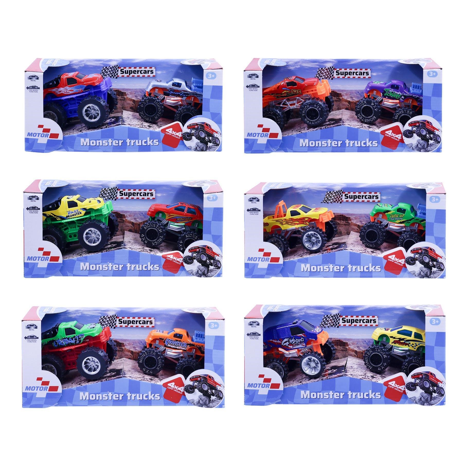 Impulse Toys Monstertruck Die-cast M/freewheel 2-pack - Assorted - Spielzeugauto