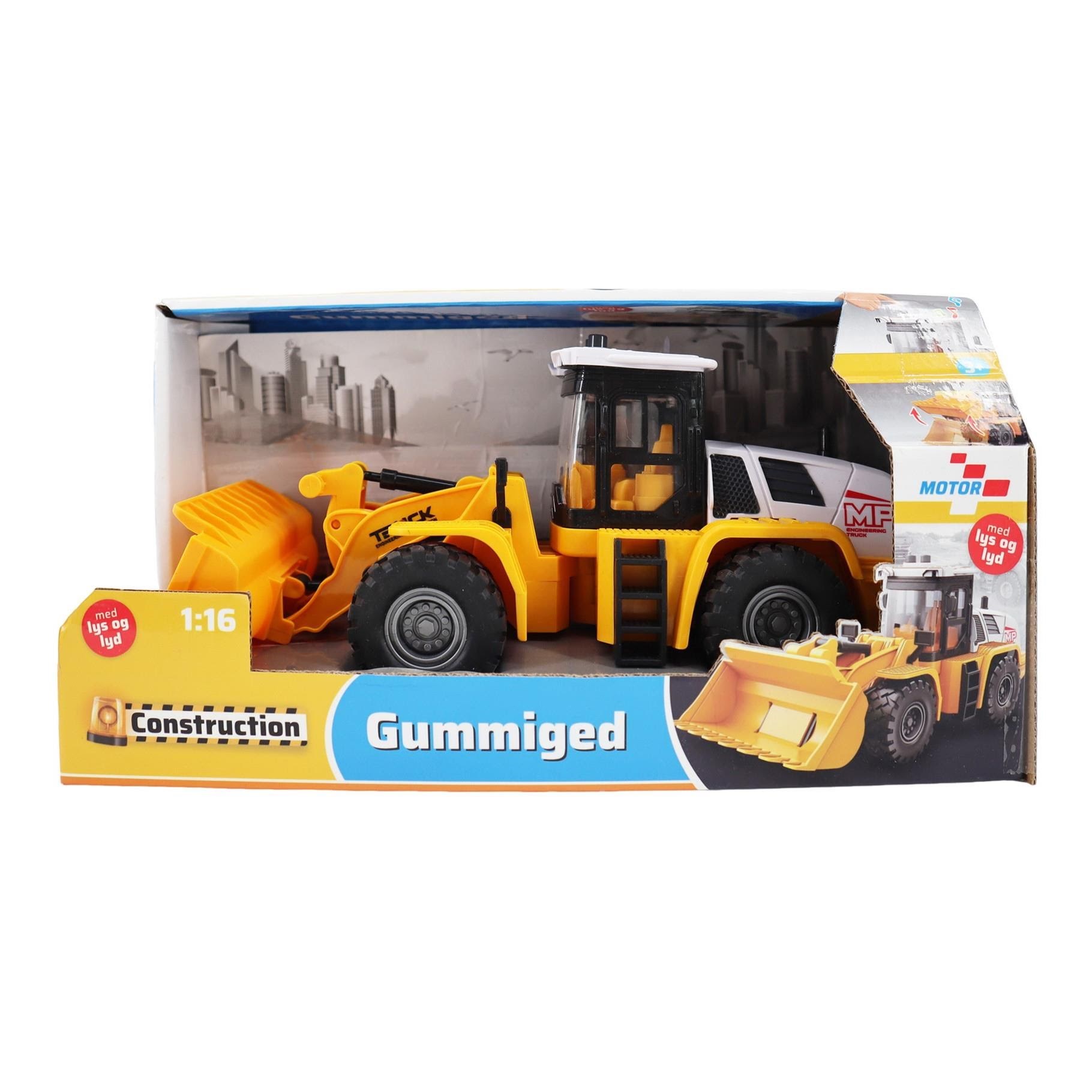Impulse Toys Gummiged M/lys og Lyd 1:16 (Friction) - Spielzeugauto 1601004