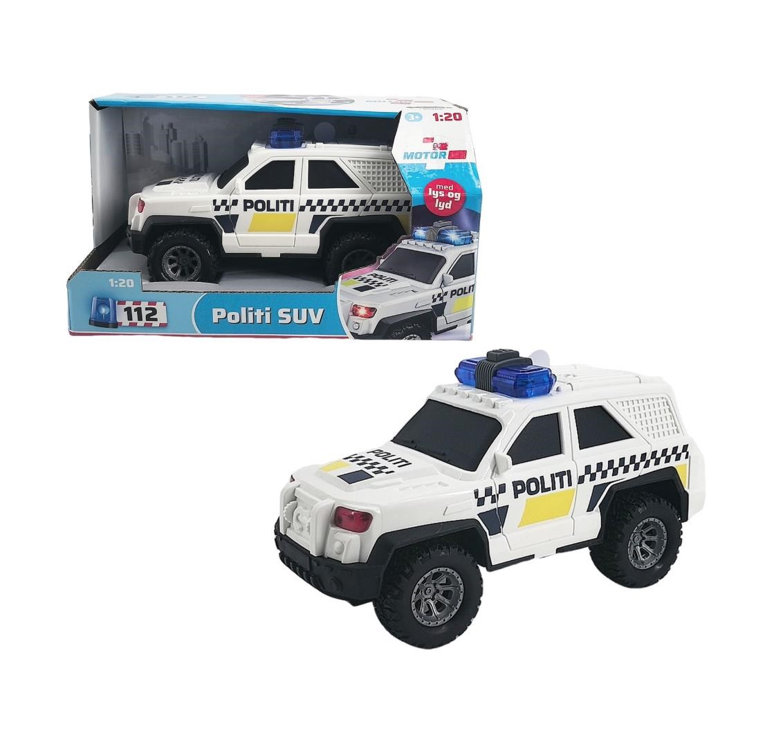 Impulse Toys Politi Suv M/lys og Lyd 1:20 (Friction) - Spielzeugauto 1600019