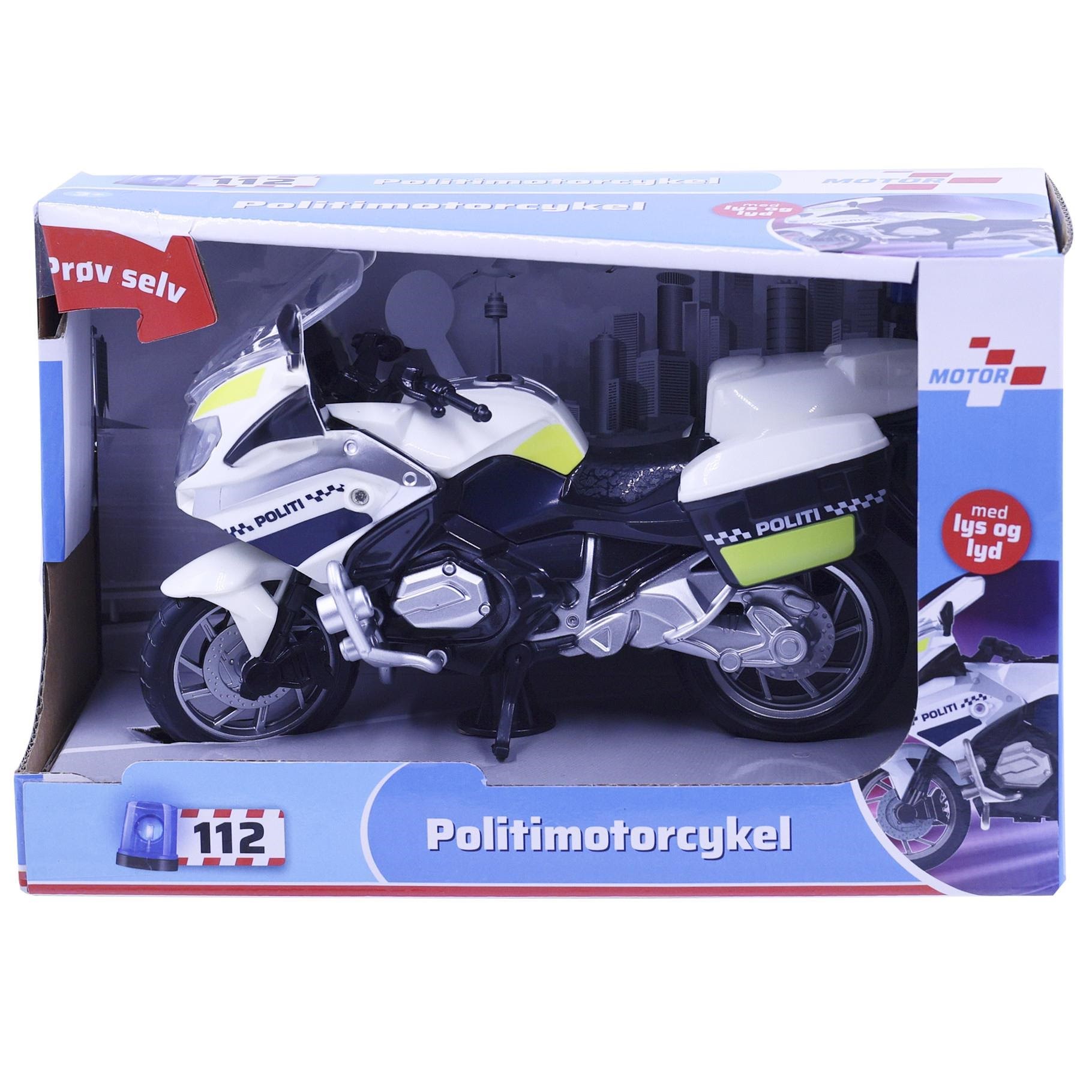 Impulse Toys Politimotorcykel M/lys og Lyd 18cm - Spielzeugauto 1600007