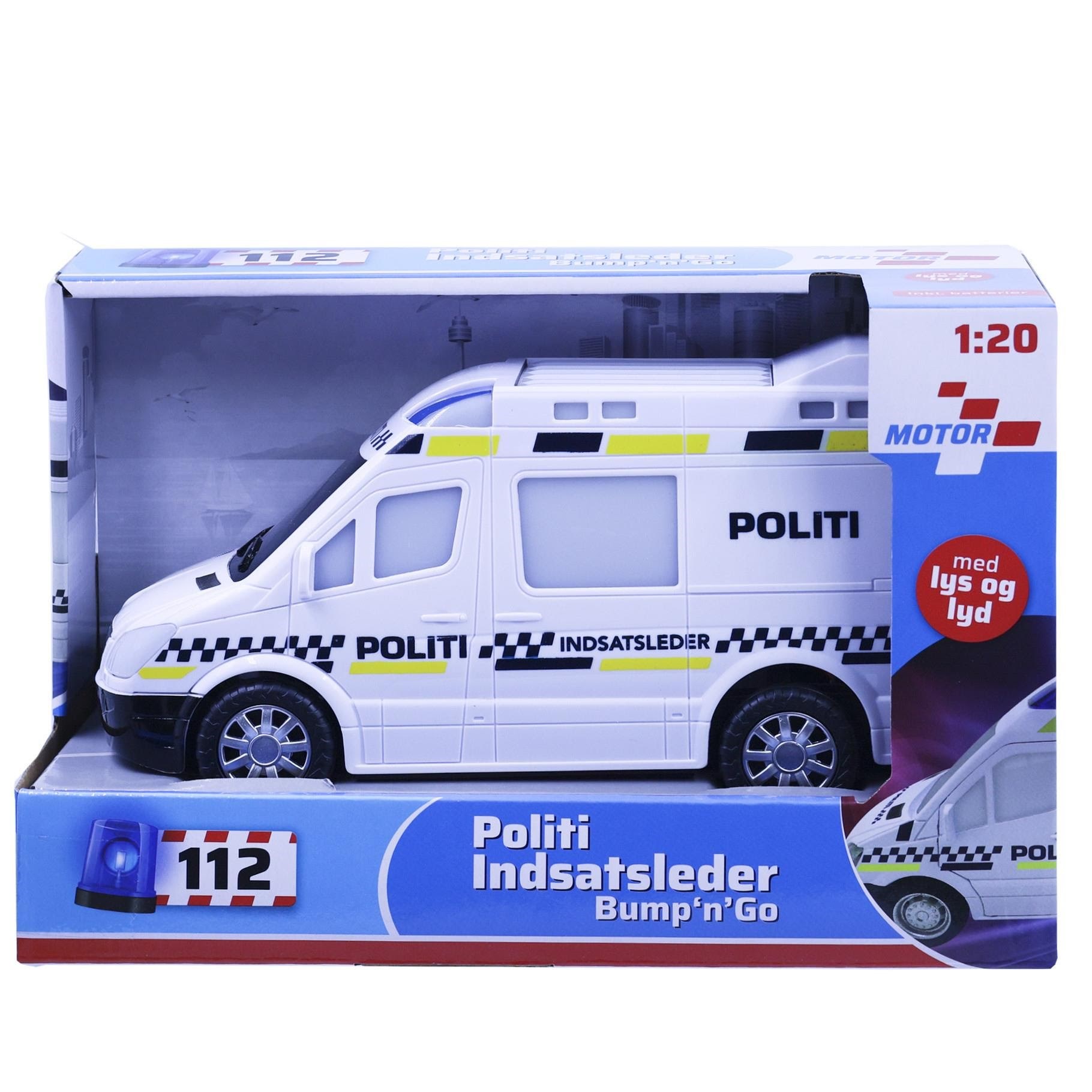 Impulse Toys Politibil Bump n' go M/lys og Lyd - Spielzeugauto
