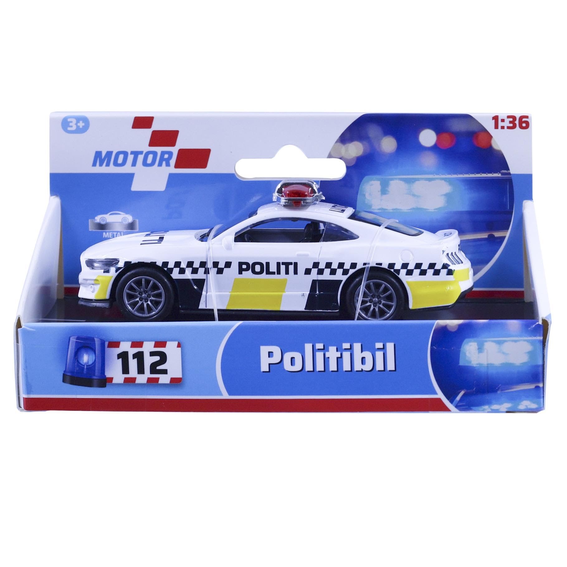 Impulse Toys Politibil Dansk M/pullback Die-cast 11cm 1:36 - Spielzeugauto 5010042a