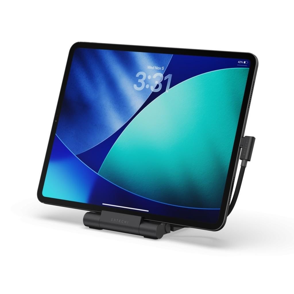 Satechi Onthego Foldable Stand Hub - Space Black - Dockingstationen St-gotgfc