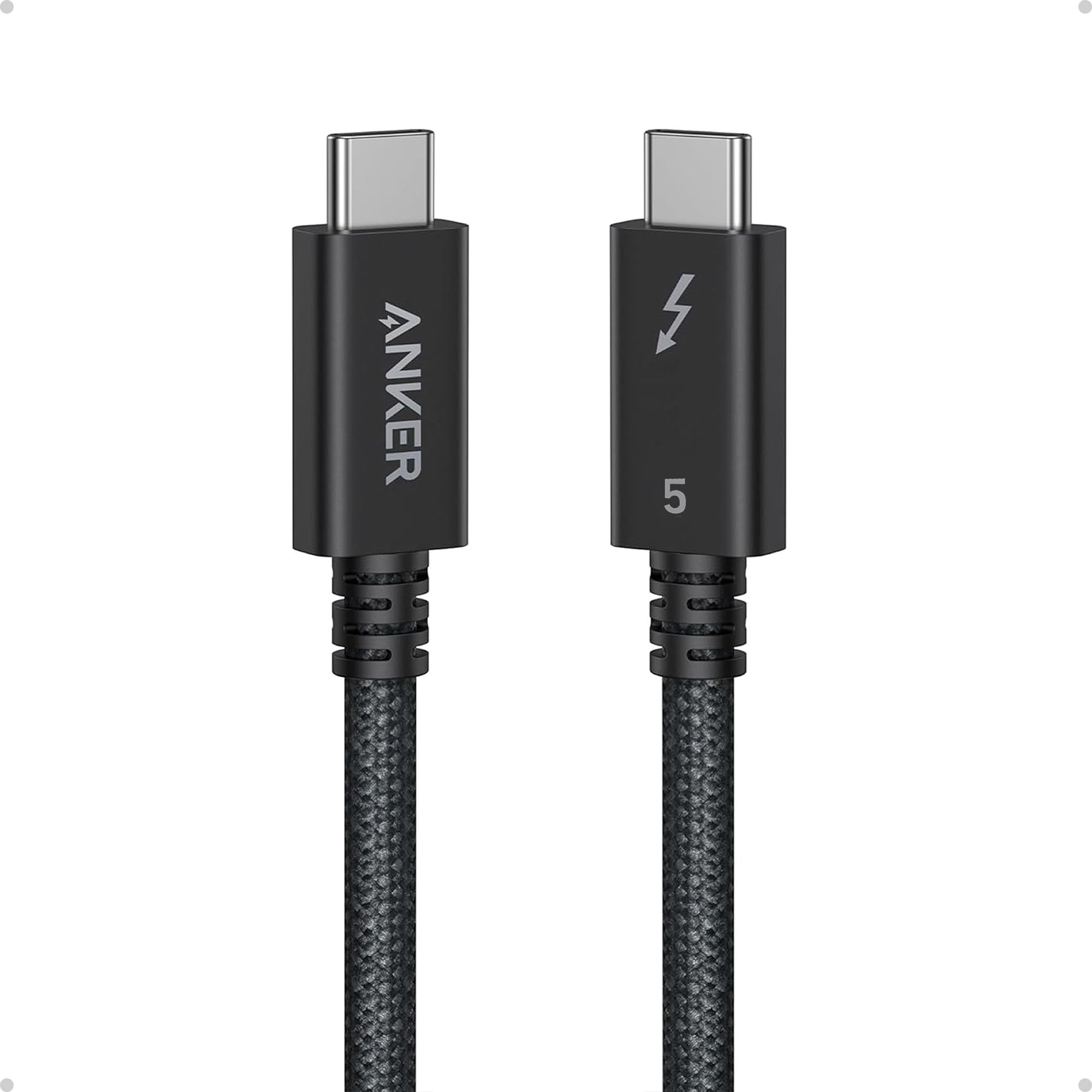 Anker Prime Usb-c to Usb-c Cable Thunderbolt 5 Cable - 0.5m - Black - Usb Kabel Schwarz A84n1011