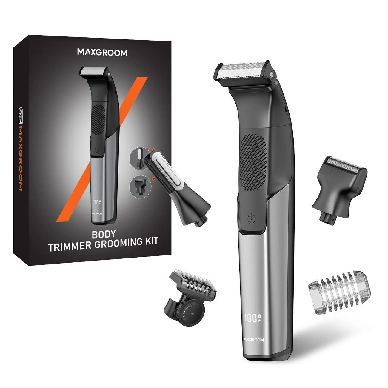 Maxgroom Body Trimmer Jk-319 Multifunctional Trimmer With Replaceable Tips - Black - Haarschneidegeraete