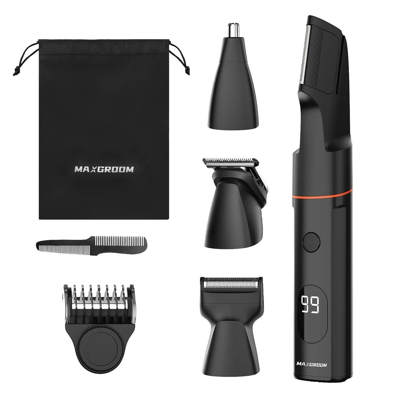 Maxgroom Body Trimmer Lk-881 Multifunctional Trimmer With Replaceable Tips - Black - Haarschneidegeraete