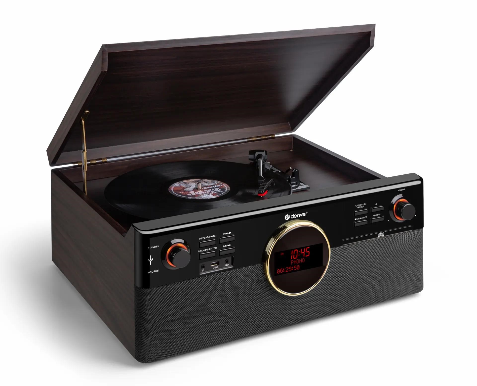 Denver Mrd-180dw Dark Wood - Plattenspieler
