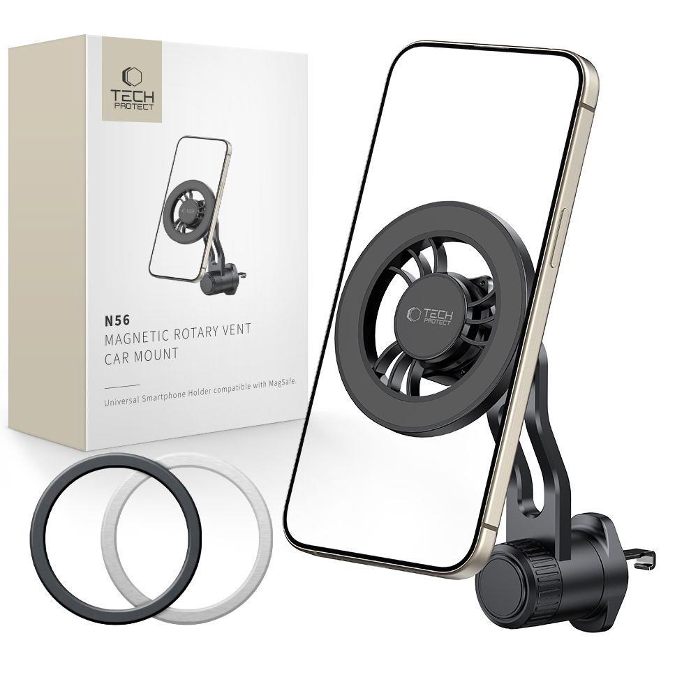 Tech-protect N56 Magsafe Car Mount For Air Vent - Black - Handys Anderes Zubehoer