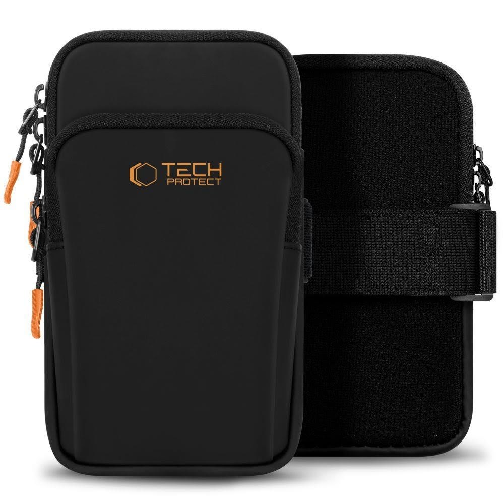 Tech-protect M7 Universal Sport Armband Case - Black & Orange - Handys Anderes Zubehoer 5906302331772