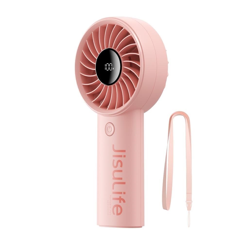 Jisulife Handheld Fan Life4 3600mah Portable Usb Fan - Pink - Klima Ventilatoren Klimaanlage 6975061536758