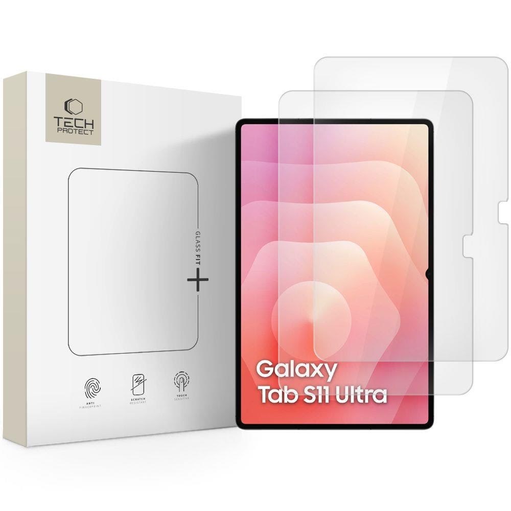 Tech-protect Glass Fit+ 2-pack Tempered Glass For Samsung Galaxy Tab S8 Ultra / S9 Ultra / S10 Ultra / S11 Ultra 14.6 - Clear - Handys Schutzfolie