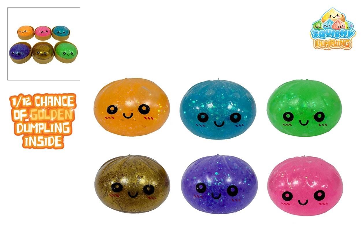 Trend Toys Kawaii Glitter Slime Dumplings 1pcs 8.5cm. In Steam Basket - Kleine Mitbringsel Fuer Kinder 201088