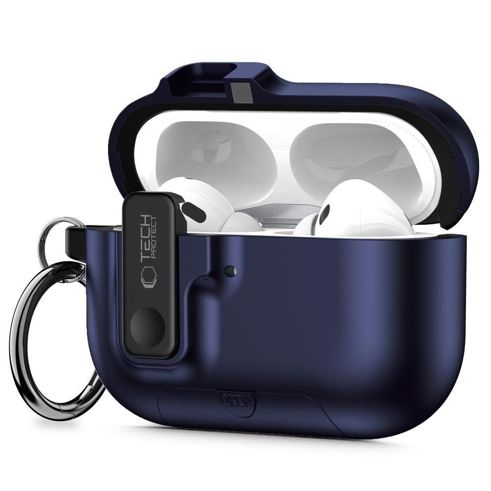Tech-protect Slim Hook Case For Airpods Pro 3 - Navy Blue - Handys Cover Cases 5906302333295