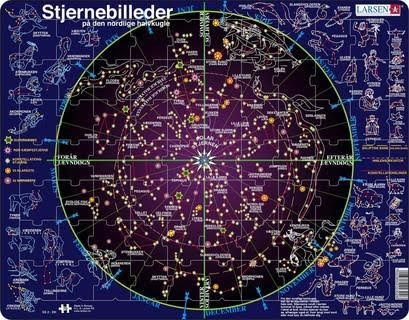 Larsen Puzzles Puzzle Constellations - 70 Pieces Maxi (36.5x28.5 cm) 2D Puzzles Ss2