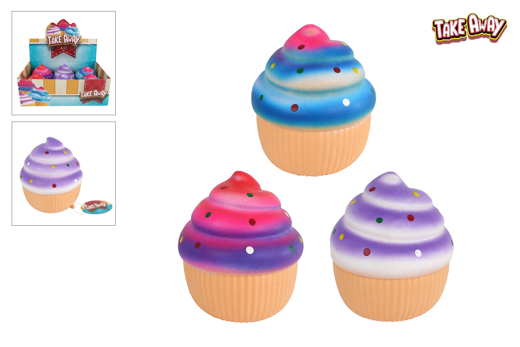 Trend Toys Squeeze Cupcake Ø 14 cm - Kleine Mitbringsel Fuer Kinder