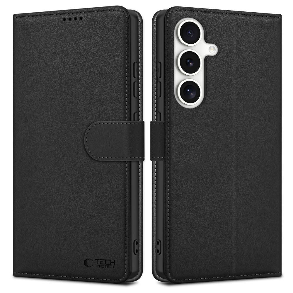 Tech-protect Wallet Case For Samsung Galaxy S25 FE - Black - Handys Cover Cases 5906302332830