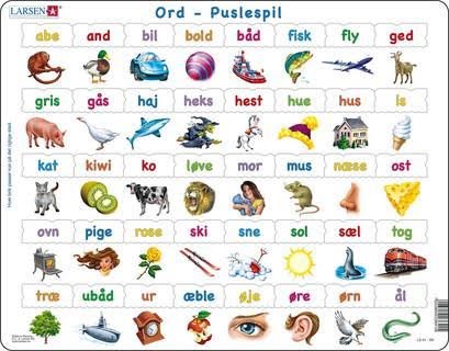 Larsen Puzzles Puzzle Lerne Lesen - 40-teilig, Maxi (36.5x28. 2D Puzzles Ls41