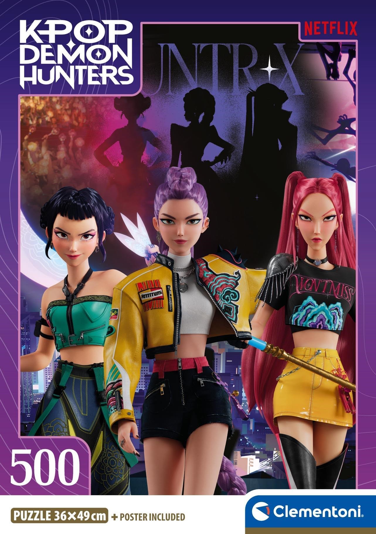 Clementoni K-pop Demon Hunters - Compact 500 Brikker - Puzzle