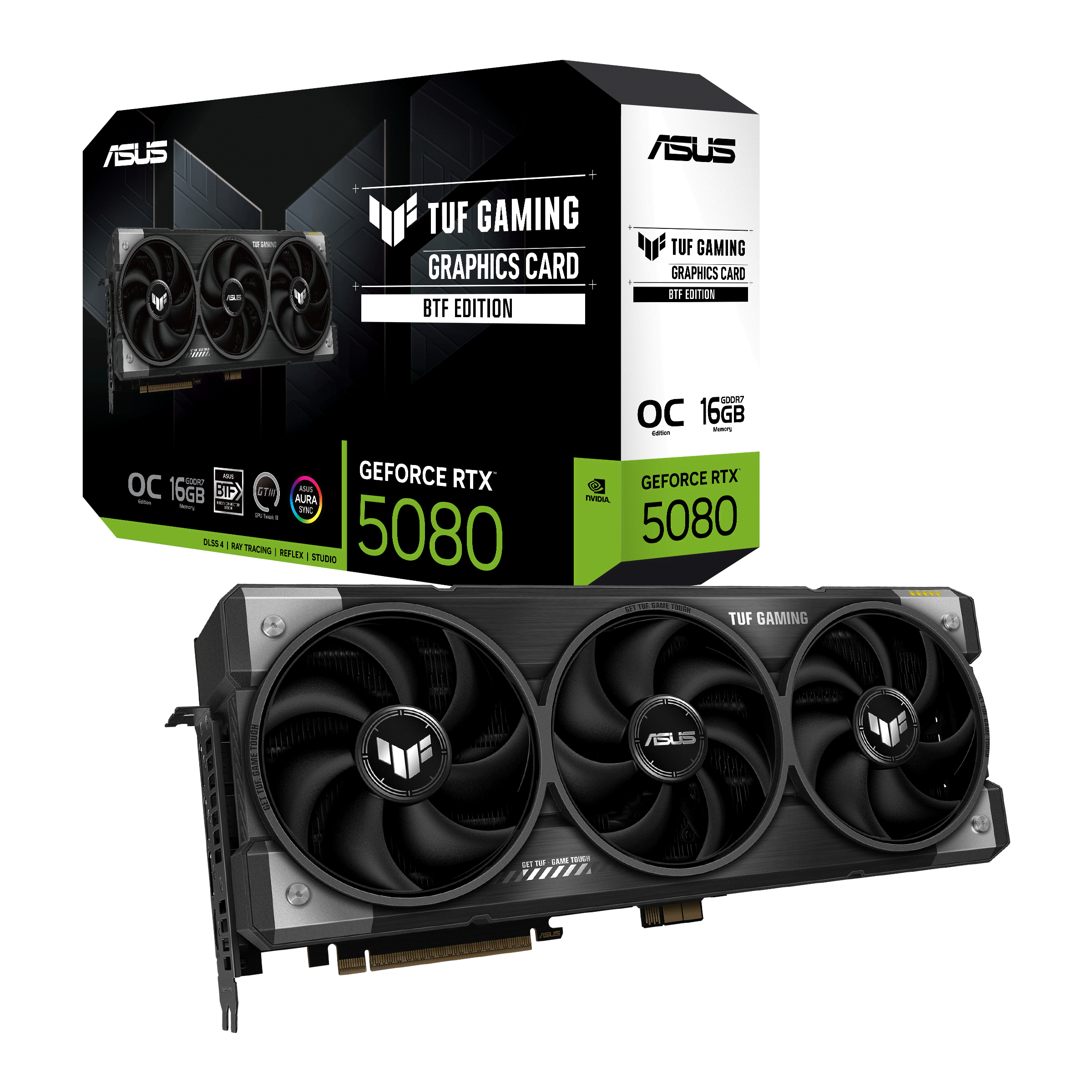 Asus Geforce Rtx 5080 Tuf Btf OC - 16gb Gddr7 Ram - Grafikkarte